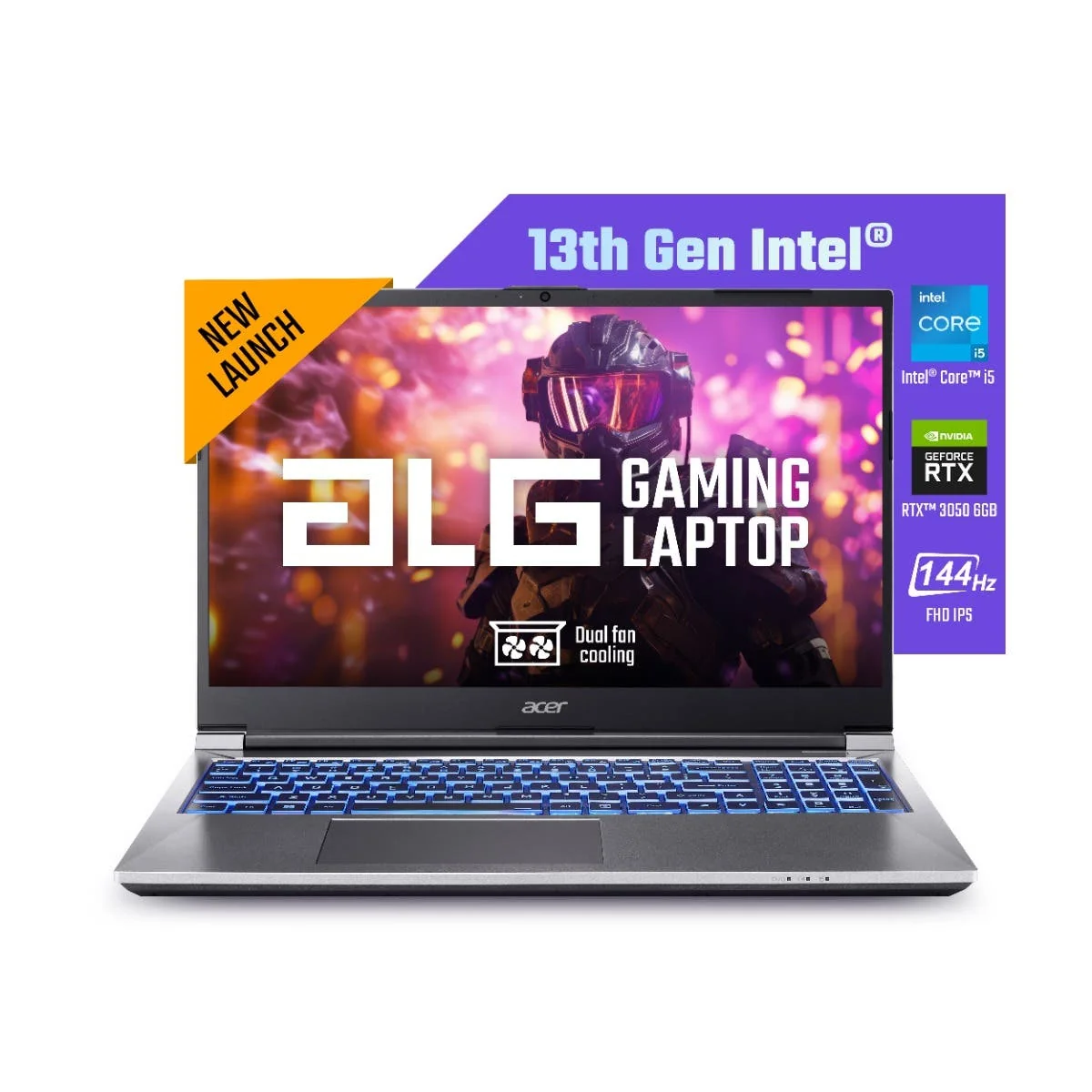 Acer ALG AL15G-53 UN.U2JSI.004 | Intel Core i5-13500H | RTX 3050 | 16GB RAM | 512GB SSD | 15.6" FHD 144Hz Gaming Laptop